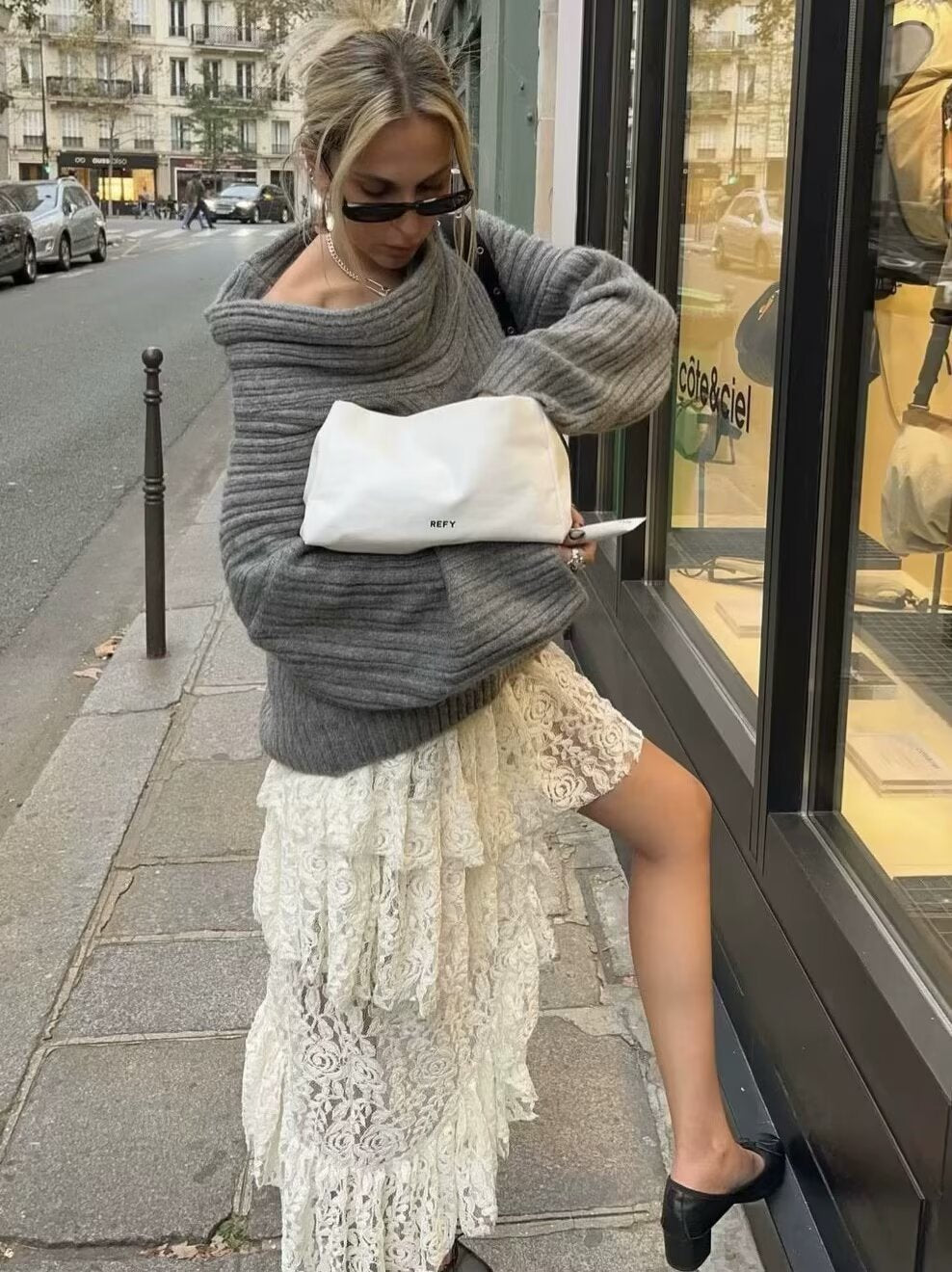 Femme pull à col roulé élégant et confortable Chic und Stil