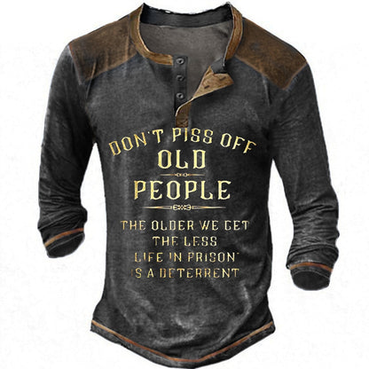 Chemise à manches longues décontractée pour hommes avec impression originale Chic und Stil