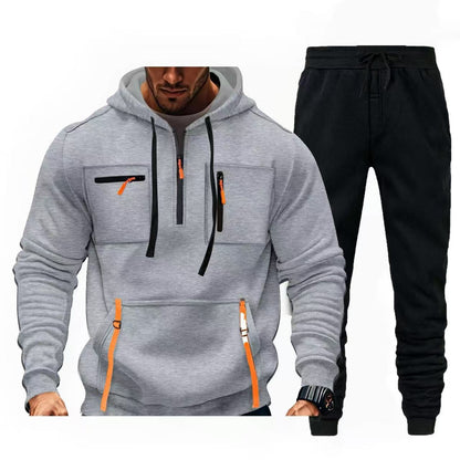 Men multifunctional hoodie and jogger pants Chic and Style