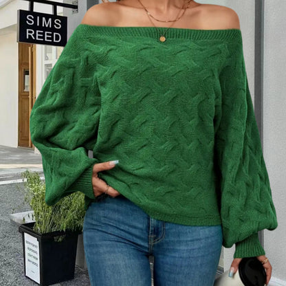 Pull en tricot surdimensionné pour femmes avec design texturé Chic und Stil