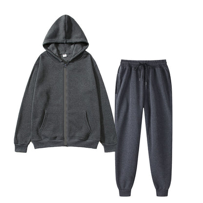 Ladies Zip Hoodie and Jogging Pants Set Chic and Style