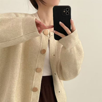 Dames Pull en tricot douillet avec de grands boutons et un design élégant Chic und Stil