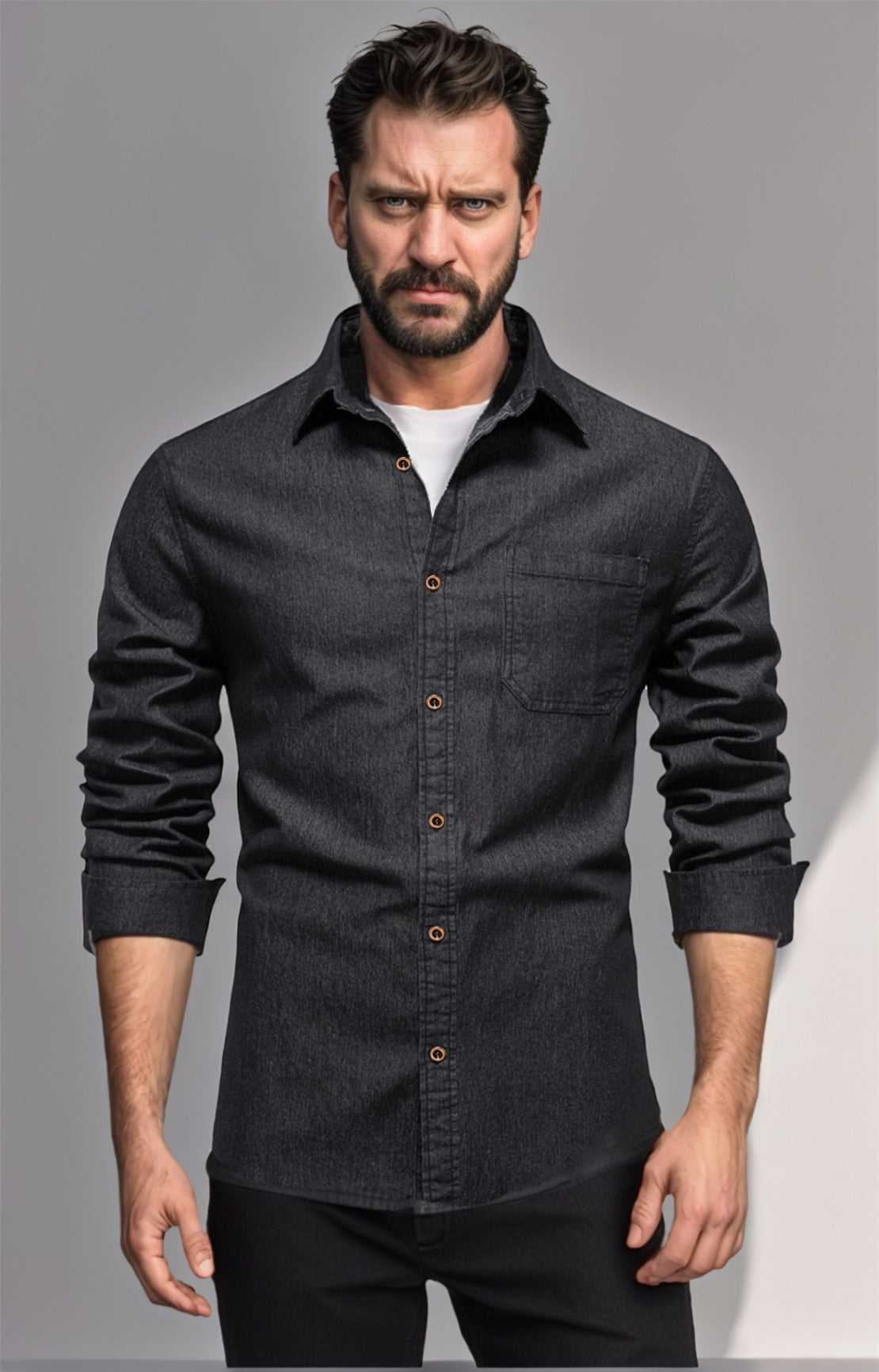 Chemise en jean pour hommes Chic und Stil