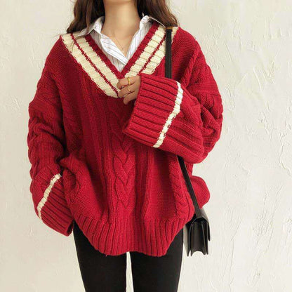 Pull en tricot pour femmes dans un style décontracté oversize Chic und Stil