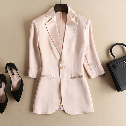 Veste en satin sur mesure pour femmes Chic und Stil
