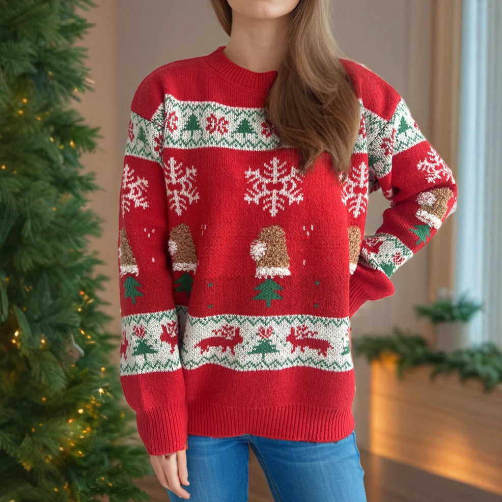 Pull femme de Noël avec motifs festifs et tricot doux Chic und Stil