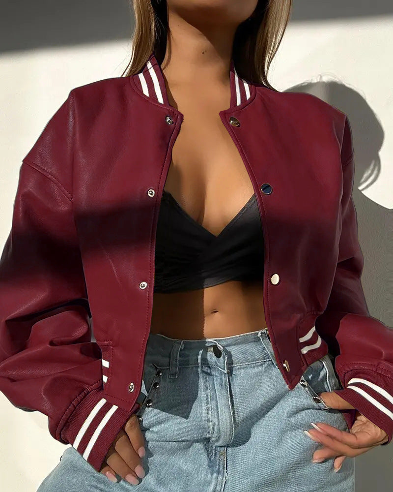 Casual bomber jacket for women with sporty accents Chic and Style