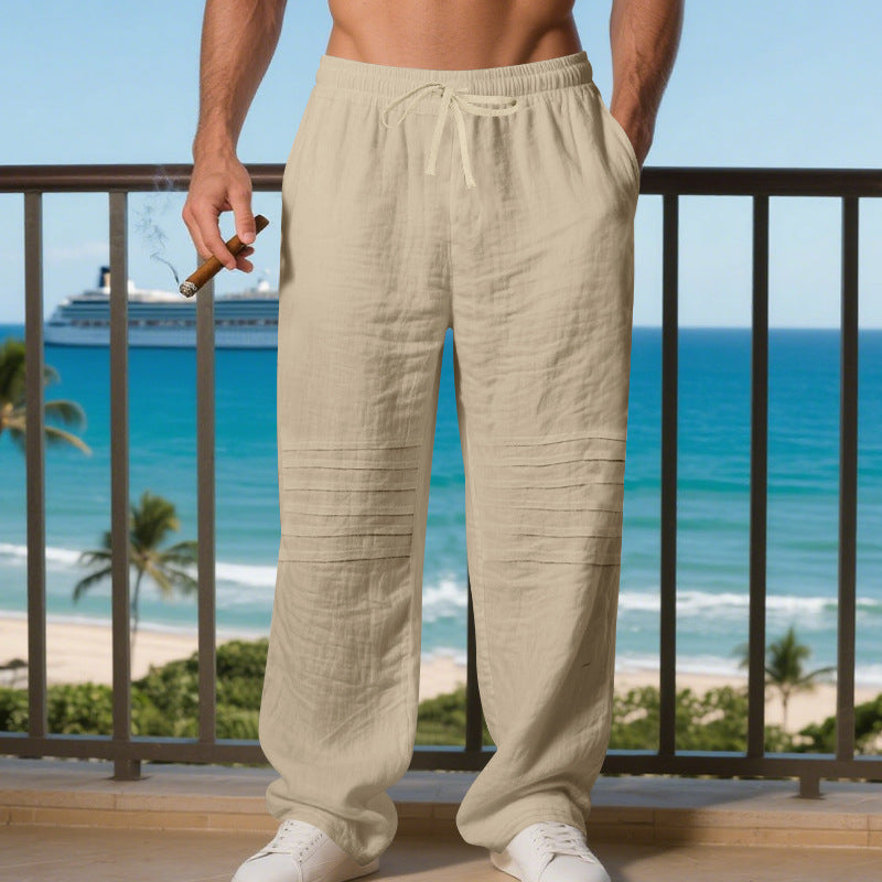 Casual beach pants for men with a relaxed style and practical pockets Chic and Style