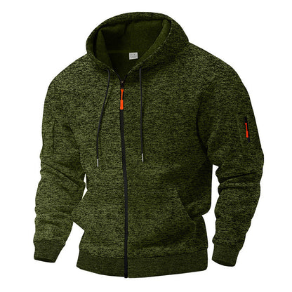 Veste à capuche sportive pour hommes avec zip et poches pratiques Chic und Stil