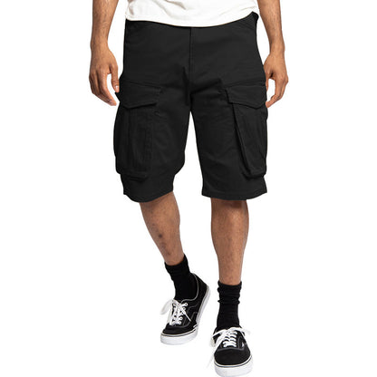 Shorts cargo pour hommes avec poches polyvalentes et taille élastique Chic und Stil