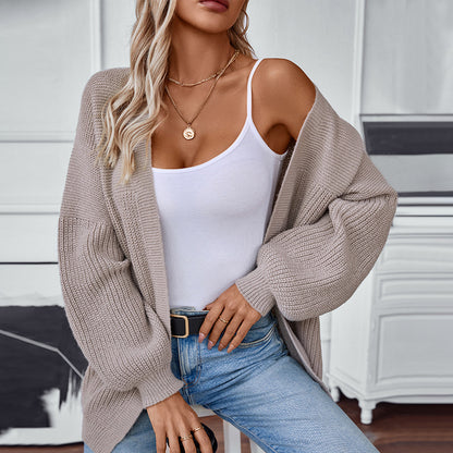 Cardigan décontracté pour dames avec décolleté en V et motif texturé Chic und Stil