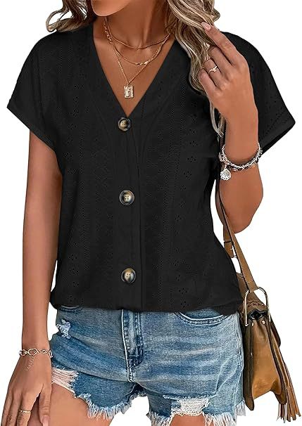 Blouse cousue pour femmes avec patte de boutonnage Chic und Stil