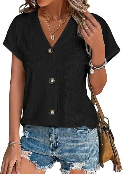 Blouse cousue pour femmes avec patte de boutonnage Chic und Stil