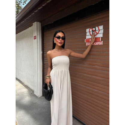 Robe maxi sans bretelles Chic und Stil