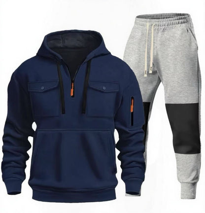 Chic and Style functional sweatshirt and jogger pants set for men