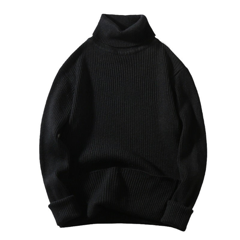 Pull en maille structurée à col roulé confortable pour hommes Chic und Stil