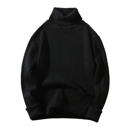 Pull en maille structurée à col roulé confortable pour hommes Chic und Stil
