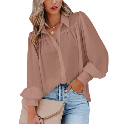 Blouse femme avec des manches volumineuses et des détails élégants en volants Chic und Stil