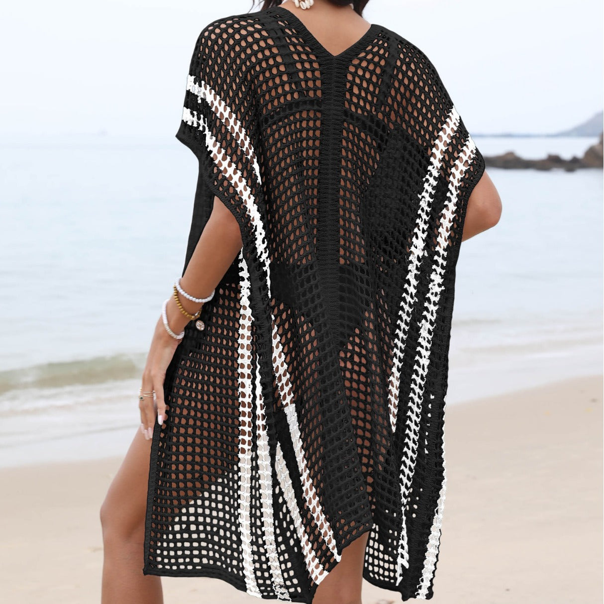 Ladies Knit Pareo Kaftan Chic and Style
