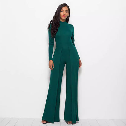 Dames élégant et fluide combinaison avec manches longues Chic und Stil