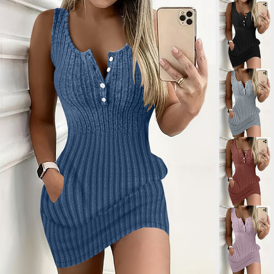 Robe mini à côtes Damen Chic und Stil