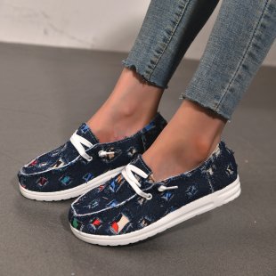 Baskets Slip-On à motifs colorés Chic und Stil pour femmes