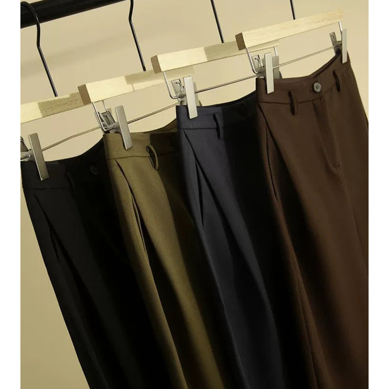 Pantalons larges taille haute ajustés pour femmes Chic und Stil 1750846558