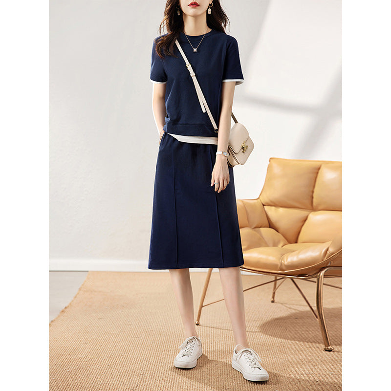 Robe Midi Superposée Décontractée pour Femmes Chic und Stil