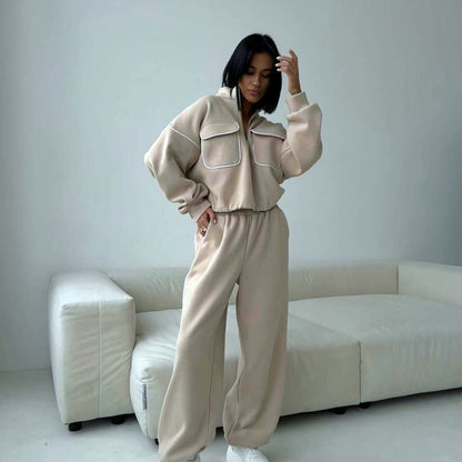 Dames combinaison de sport confortable avec poches modernes Chic und Stil