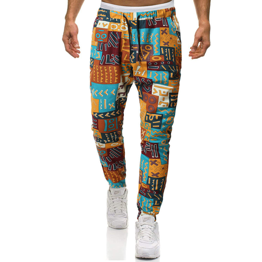 Men's sports pants with unique pattern Chic and Style