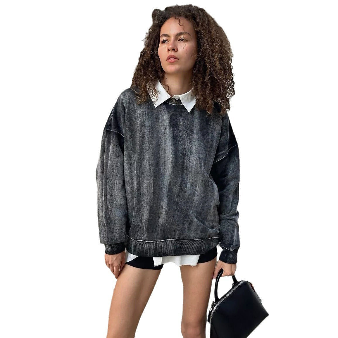 Pull oversized décontracté pour femmes avec des accents tendances et un tissu texturé Chic und Stil