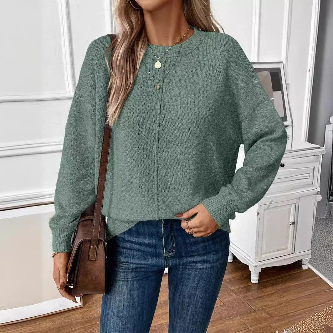 Femme Pull oversized confortable et stylé à manches longues Chic und Stil