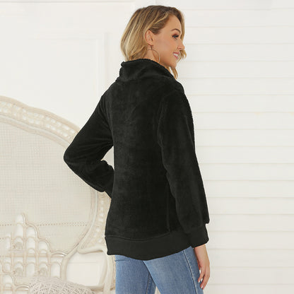 Dames douceur en polaire veste avec détail camouflage frappant Chic und Stil