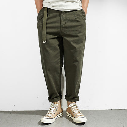 Casual cargo pants for men with adjustable waist and deep side pockets Chic and Style