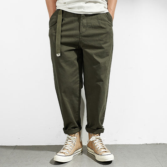 Casual cargo pants for men with adjustable waist and deep side pockets Chic and Style