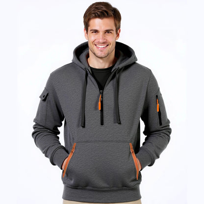 Pull à capuche pour hommes à la mode avec une solution de poche innovante Chic und Stil