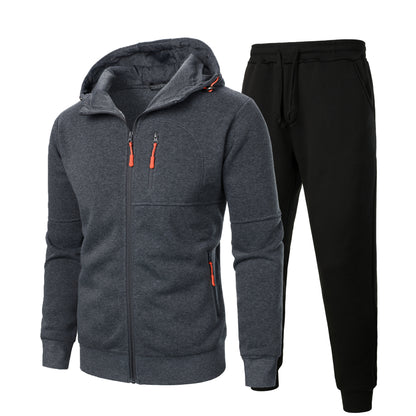 Men's sporty hoodie set and jogging pants with practical pockets Chic and Style