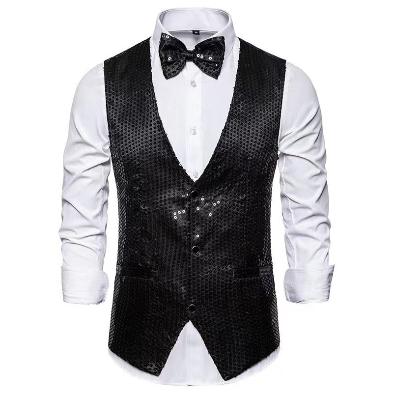 Costume élégant pour hommes avec des paillettes scintillantes et une coupe slim idéale Chic und Stil