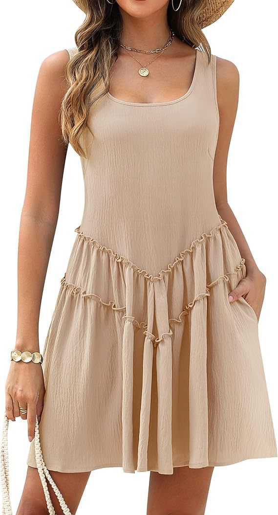 Robe à volants pour femmes Loisirs Poches volantées Chic und Stil