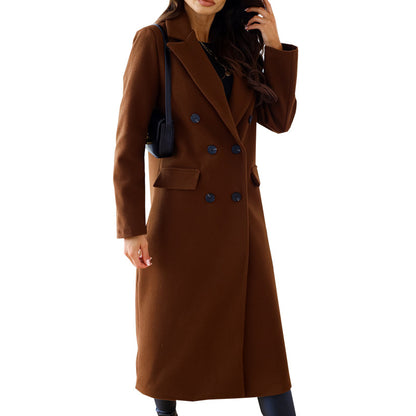 Dames élégant manteau long Chic und Stil