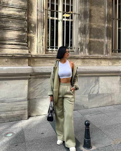 Dames costume de fitness doux taille haute Chic und Stil