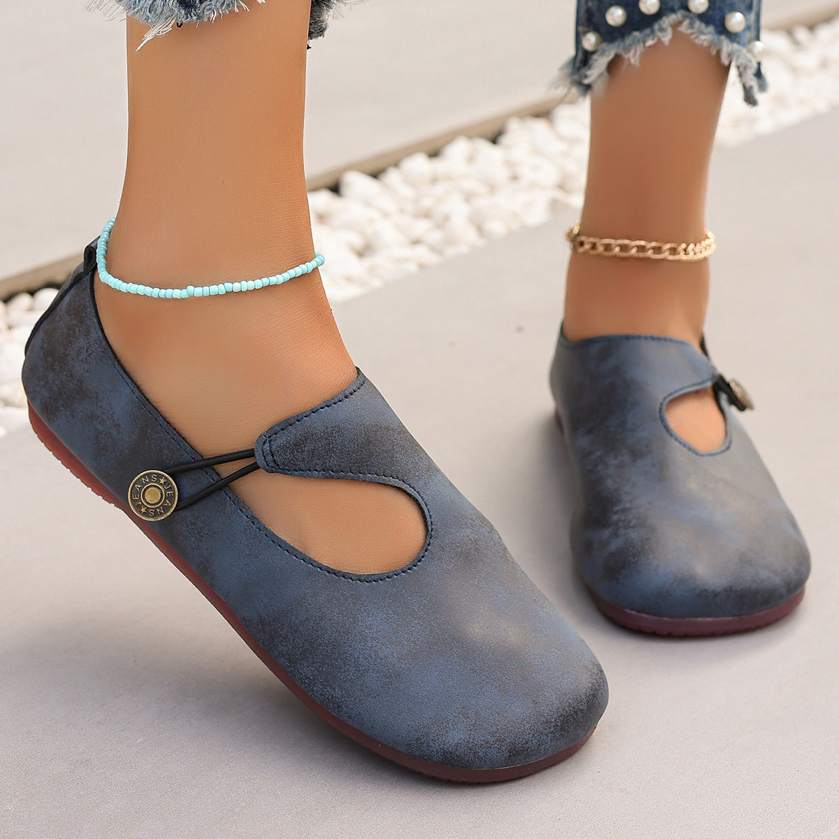 Dames élégantes ballerines Mary Jane Chic und Stil