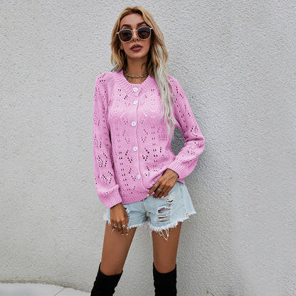 Dames gilet tricot léger avec mailles ouvertes Chic und Stil