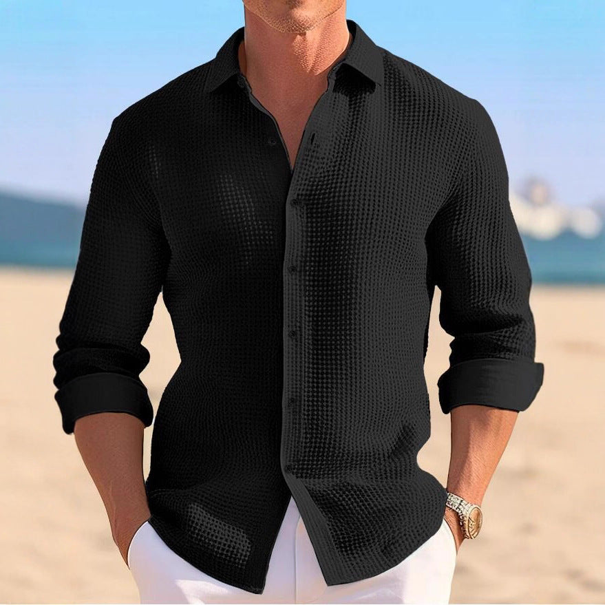 Chemise structurée légère pour hommes avec une coupe moderne Chic und Stil