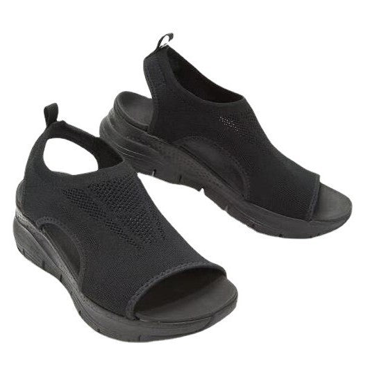 Sandales ouvertes à orteils respirantes en tricot pour femmes Chic und Stil
