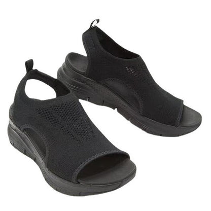 Sandales ouvertes à orteils respirantes en tricot pour femmes Chic und Stil