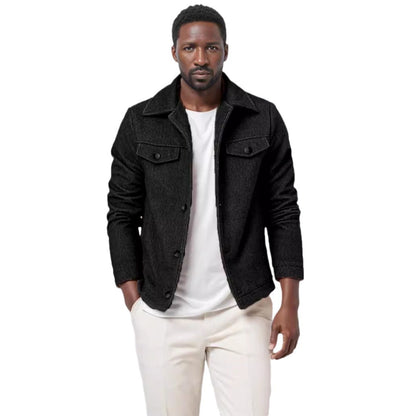 Casual fleece jacket for men with textured inner lining Chic and Style
