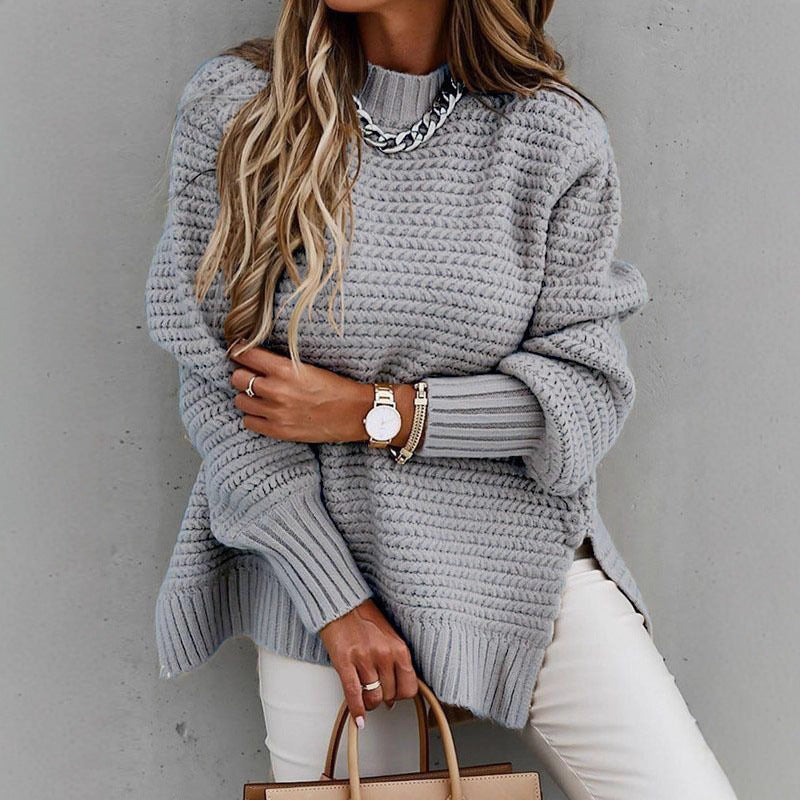 Pull en tricot pour femmes avec un design structuré à la mode Chic und Stil