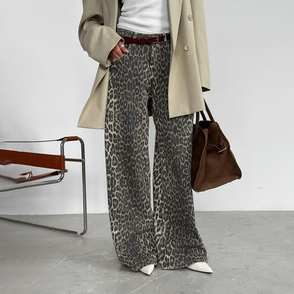 Chic and Style wide leopard pants for women