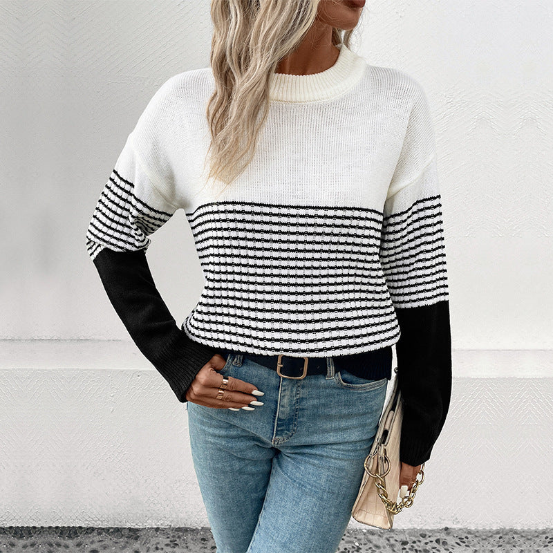 Pull en tricot pour femmes avec un motif moderne et une coupe décontractée Chic und Stil